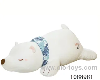 55CM white bear hug pillow doll
