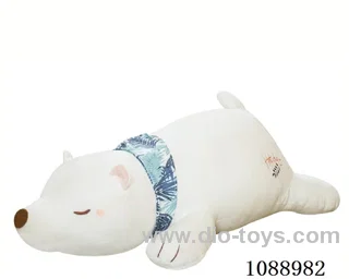 76CM white bear hug pillow doll