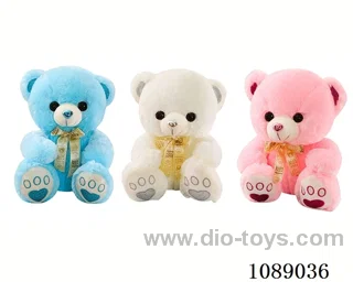 33CM ribbon hugging bear doll