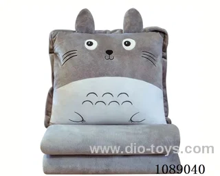 Totoro hand warm pillow blanket 3-in-1 100*80 air conditioning quilt
