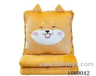 Shiba Inu hand warm pillow blanket 3-in-1 100*80 air-conditioned quilt