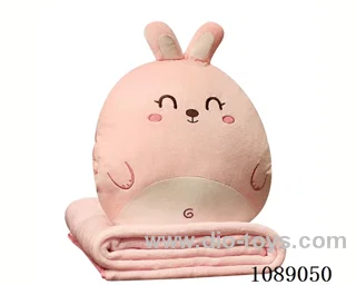 Rabbit hand warmer pillow blanket 3-in-1 95*80 air-conditioned quilt