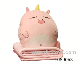 Unicorn hand warmer pillow Blanket 3-in-1 95*80 air-conditioned quilt