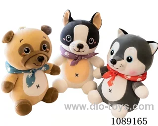 10 inch scarf dog doll