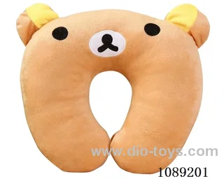 Brown bear U-shaped pillow