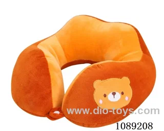 Brown bear U-shaped pillow