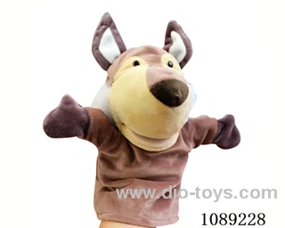 Husky cartoon animal hand puppet plush doll