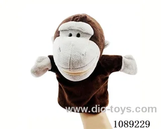 Orangutan cartoon animal hand puppet plush doll