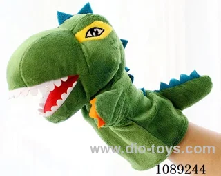 Dinosaur cartoon animal hand puppet plush doll