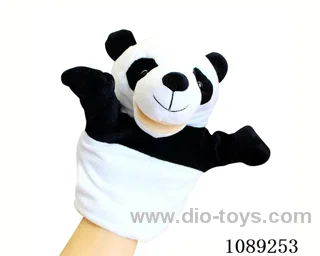 Panda cartoon animal hand puppet plush doll