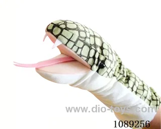 Snake cartoon animal hand puppet plush doll