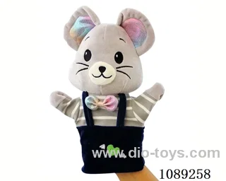 Bow tie mouse cartoon animal hand doll plush doll