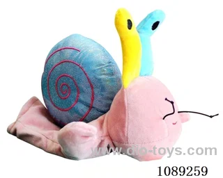 Snail cartoon animal hand puppet plush doll