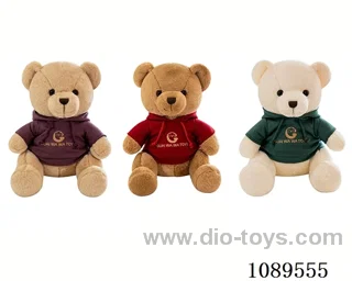 40CM hoodie brown bear