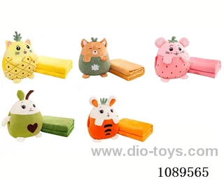 Fruit animal hand warmer pillow air conditioner comforter