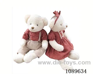 45CM orange polka-dot teddy bear