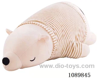 35CM dressed polar bear throw pillow
