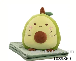 Avocado throw pillow blanket