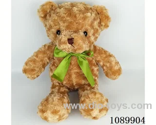 Twist flower brown ribbon bear