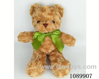 Twist flower brown ribbon bear