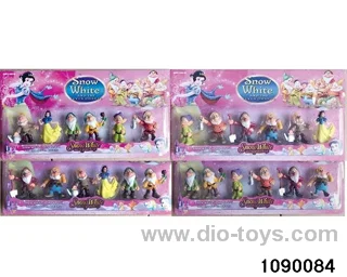 3.5 inch Princess + 7 Dwarfs in Blister card