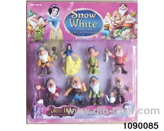 3.5 inch Princess + 7 Dwarfs in Blister card