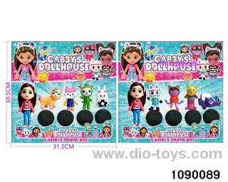 5 inch doll + dollhouse set in Blister card