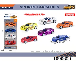 4PCS pull back alloy car