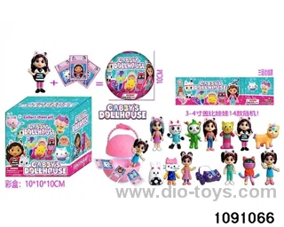 3-4 inch doll set in window box
