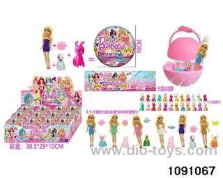 3.5 inch doll set in display box