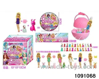 3.5 inch doll set in window box