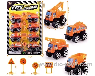 pull back Construction truck
