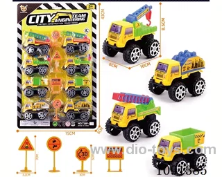 pull back Construction truck