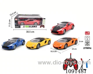 1:18 5ch rc car with light included battery