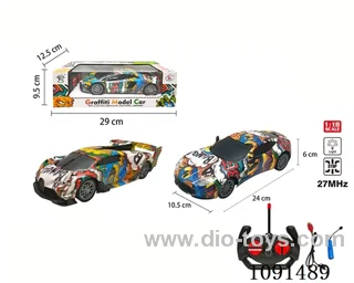 1:18 4ch rc car with light included battery