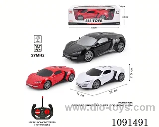 1:16 4ch rc car with light not included battery