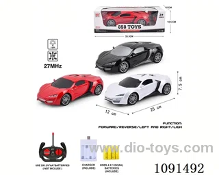 1:16 4ch rc car with light included battery