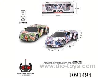 1:16 4ch rc car with light not included battery