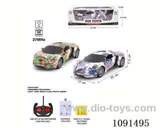 1:16 4ch rc car with light included battery