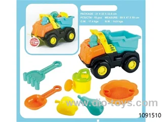 beach toys in netbag