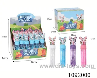 Easter Bunny Bubble Wand (4 colors) (24PCS per piece)