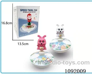 ABS Easter Bunny presses glitter music gyro