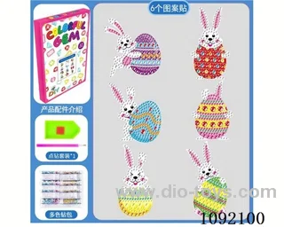 Puzzle series DIY assembly self assembly DIY hand point diamond 5D bright diamond stickers Easter diamond painting stickers