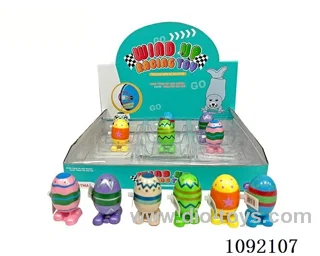 Winding spring pearl walking egg Easter 12PCS