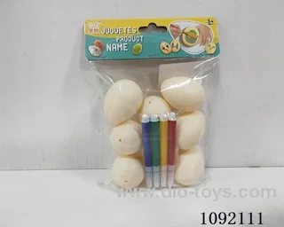 Easter Eggs DIY egg 8PCS with pen egg 8pcs2*1 inch