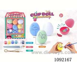 DIY painted flocked dinosaur eggs Easter eggs