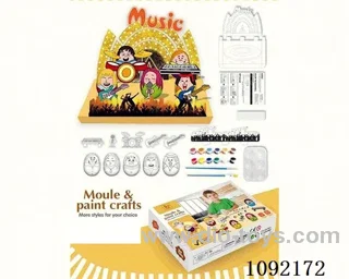 Easter DIY egg graffiti painting scene to build theme puzzle