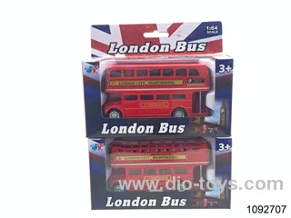alloy pull back london bus in window box