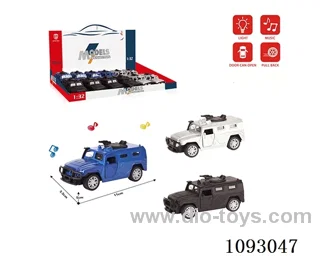 1:32 pull back alloy car W L/M included battery