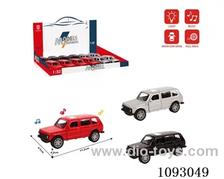 1:32 pull back alloy car W L/M included battery